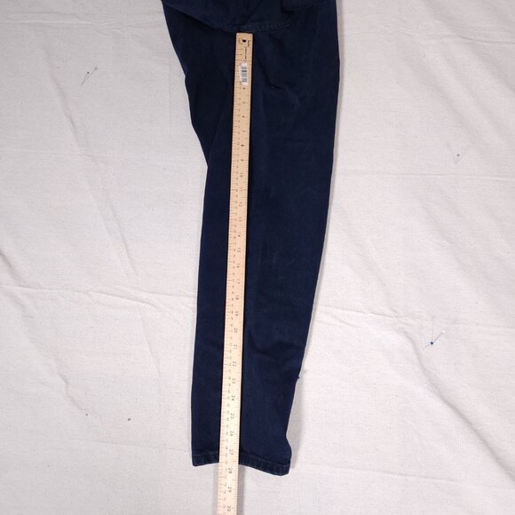 Marithe Francois Girbaud Blue Jeans Womens 9/10 Short Logo Denim Pants FLAW - Picture 7 of 16